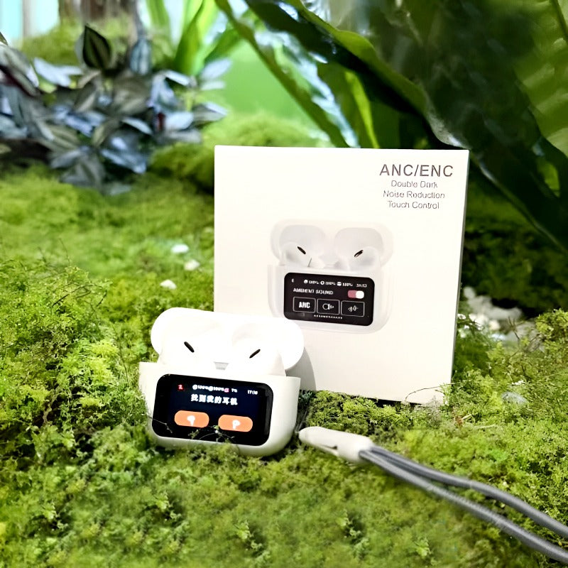 A9 Pro Earbuds Anc/enc Touch Screen Display Noise Reduction